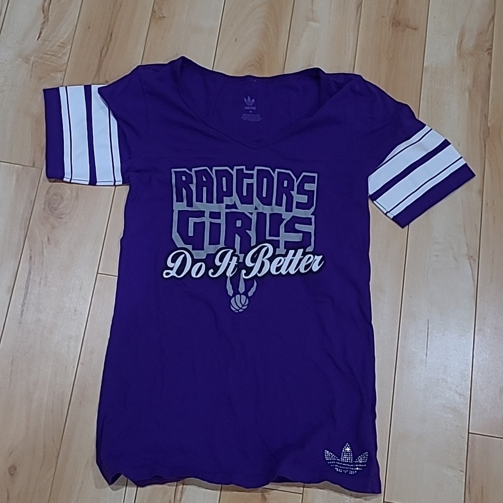 Adidas Raptors Girls women's medium shirt